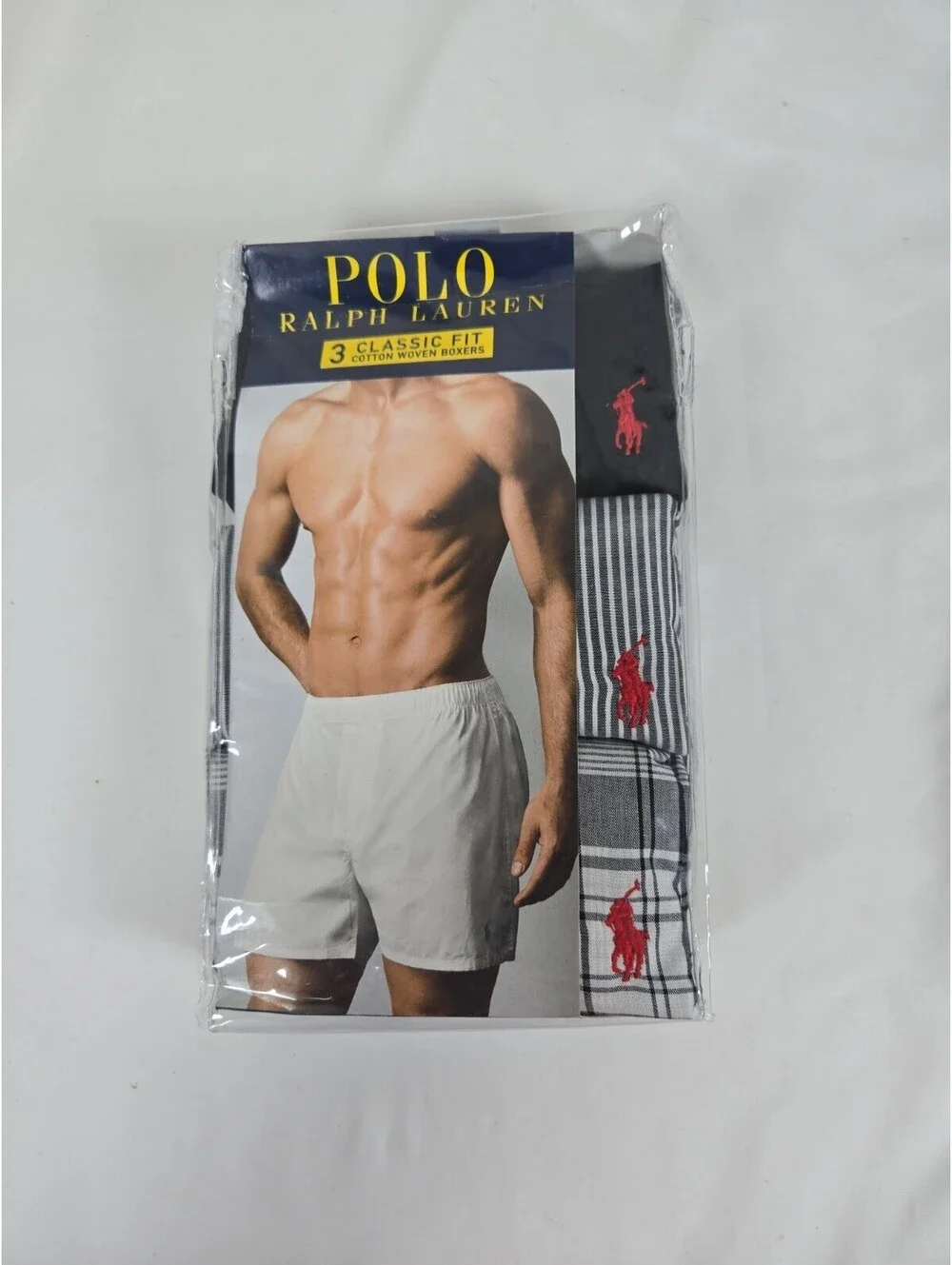 Polo Ralph Lauren Classic Fit Cotton Woven Boxers Sz XL Mix 3 Pack